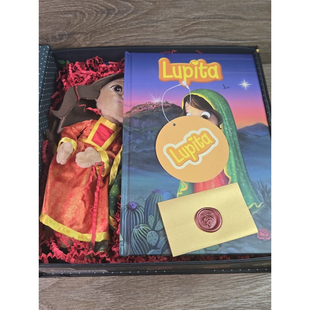 NEW Lupita Doll and Book Box set Christmas Bilingual Muneca Y Libro